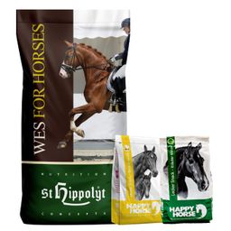 St. Hippolyt WES for Horses - Crispy Crunch 15 kg  & Lobs Belohnungswürfel 2 x 1 kg geschenkt