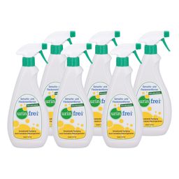 URIN-Frei Urinentferner, Geruchs-/ Fleckenentferner m. Bioenzymen 750 ml 6er Set