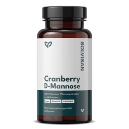 SOLVISAN® Cranberry D-Mannose + Kürbiskernextrakt, Vitamin D und C