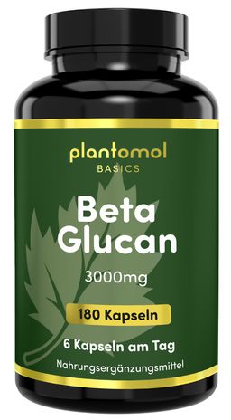plantomol® Basics - Beta Glucan Kapseln aus Hafer - 3000mg pro Tag