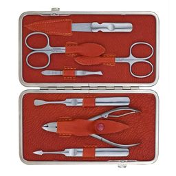 DREITURM Solingen Maniküre-/Pediküreset Solingen Terracotta 7-teilig - rot