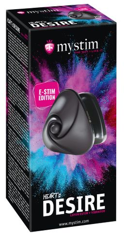 Mystim Heart's Desire eStim layon vibrator black