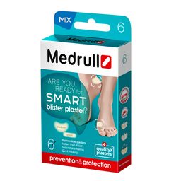 Medrull Smart Blasenpflaster Mix, Hydrokolloid-Pflaster 5 in 1 zur schnellen Wundheilung