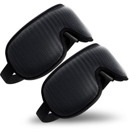 OMNIRELEXX® 2er Set - Atmungsaktive - 3D Schlafmaske inkl. Reisebeutel (Schwarz/Schwarz)