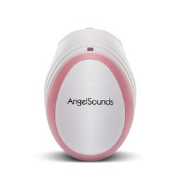 AngelSounds - JPD-100S(mini) Solo - Ultraschall Fetal-Doppler - Cremeweiß-Pink