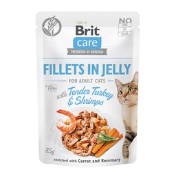 Brit Care Cat - Fillets in Jelly with Tender Turkey & Shrimps
