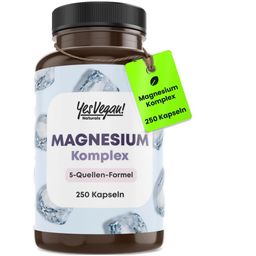 Magnesium Komplex (250 Kapseln) aus 5 Quellen: Magnesium Bisglycinat, Magnesium Citrat, Oxid uvm.
