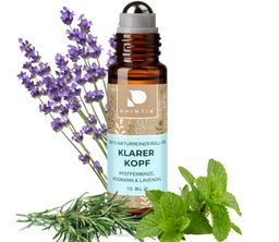 PHINTIN Roll-On Klarer Kopf 1 Duftroller mit ätherische Öle Lavendel, Rosmarin & Pfefferminzöl