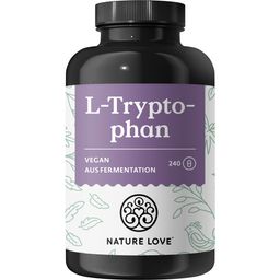 NATURE LOVE® L-Tryptophan - 240 Kapseln, laborgeprüft, hochdosiert mit 500 mg je Tagesdosis