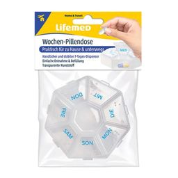 Lifemed Wochen-Pillendose mit 7 Fächern Wochendispenser