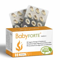 BabyFORTE Omega-3 | Algenöl  | optimales DHA & EPA Verhältnis