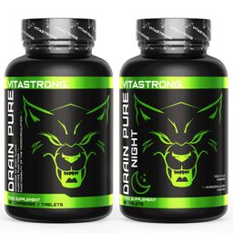 Vitastrong DrainPure & Night, Integratore drenante giorno/notte per ritenzione idrica