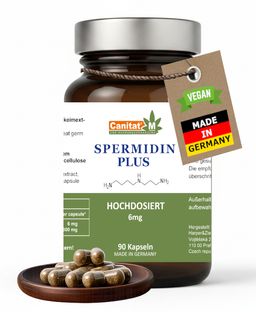 Spermidin + | **6mg**  Spermidin Tagesdosis |90 Kapseln Hochdosiertes Spermidin von Canitat M