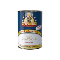 Hochwertiges Hundefutter Nassfutter Rindfleisch und Fisch