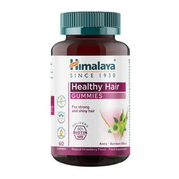 Himalaya Healthy Hair Gummies – Biotin, Amla & Vitamin E Supplement for Strong, Shiny Hair