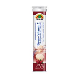 SUNLIFE® Eisen und Vitamin C Brausetabletten Kirsche
