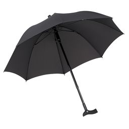 Ossenberg 2‑in‑1 Stockschirm – Gehstock + Regenschirm, sturmfest, Softgriff, Ø 105 cm