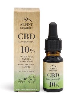 Alpine Organics CBD 10% pflegendes Mundöl Konzentrat
