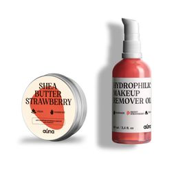 Auna Vegan Erdbeer-Reinigungsöl und Erdbeer-Sheabutter