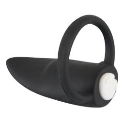 Vibro-Penisring „Ring with vibration“ | Stimuliert zusätzlich Klitoris oder Hoden | Black Velvets