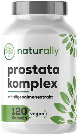 naturally Prostata Komplex Kapseln | Sägepalme, Kürbiskern, Selen, Zink