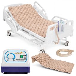Pulox Antidekubitusmatratze mit Pumpe - Wechseldruckauflage - bis 120 kg - Beige