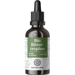 NATURE LOVE® Bio Bittertropfen ohne Alkohol Hildegard von Bingen (50ml) - Bitterstoffe 5:1 Extrakt