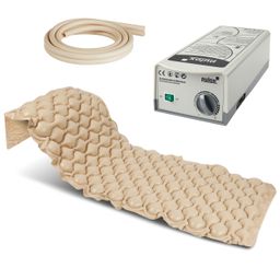 Pulox ADM-130 - Antidekubitusmatratze mit Pumpe - Wechseldruckauflage - bis 130 kg - Beige