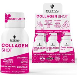 BEE&YOU Beauty Kollagen zum Trinken mit Vitamin C, Biotin, Hyaluronsäure, Propolis