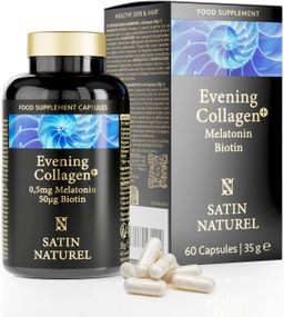 Satin Naturel Melatonin + Hyaluron Kollagen Kapseln