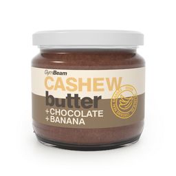 GymBeam Cashewbutter mit Schokolade und Banane cremiger Aufstrich