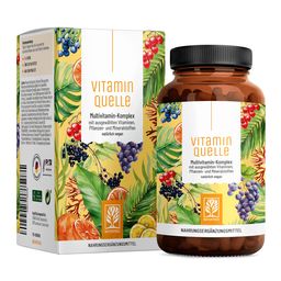Multivitamin Komplex Mineralien 90 vegane Kapseln Vitamine Mineralstoff Vitaminquelle NATURTREU®