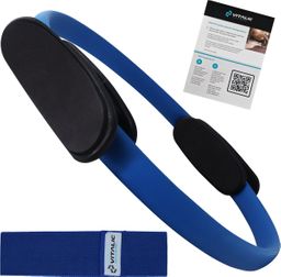 VITALIC Pilates-Ring mit Widerstandsband – Yoga-Fitnessring mit Resistance Band