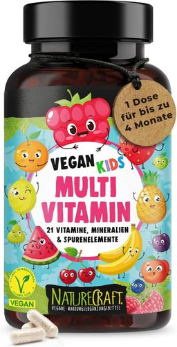 NatureCraft Vegan Kids Multivitamins