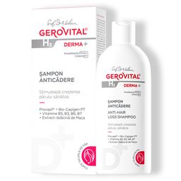 Gerovital H3 Derma+ Anti-Haarausfall Shampoo mit Procapil und Maca-Wurzel, 200 ml