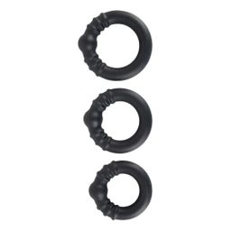 3-teiliges Penisringset „Heavy Silicone Rings“