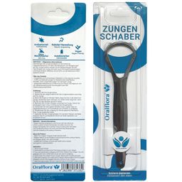 Oralflora  Zungenschaber aus Edelstahl  Zungenreiniger