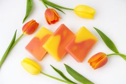 Glycerin Seife handgemacht Tulpe – Blumig, Vegan, Feuchtigkeitsspendend, Naturseife, Geschenkidee