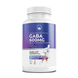 Saint Nutrition® | Gaba Kapseln 1200 mg | Hochdosierter Unterstützer für besseren Schlaf & Erholung