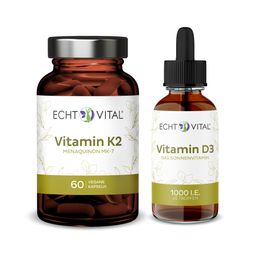 Echt Vital Vitamin K2 + D3 Starterpaket