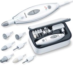 Beurer Maniküre-/ Pediküre-Set, elektrische Nagelfeile mit 7 Aufsätzen