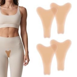 Unsichtbare Silikon Einlagen,4er Set,nahtlos & selbsthaftend,wiederverwendbar für Bikini & Legging