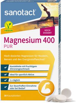 sanotact Magnesium 400 (10 x 30 Kautabletten)