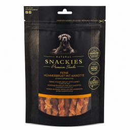 SNACKIES Feine Hühnerbrust mit Karotte - Single-Protein Snack für Hunde