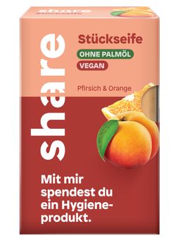 share Stückseife Pfirsich & Orange