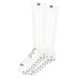 Lasso® Kompressionssocken knielang mit Grip, weiß