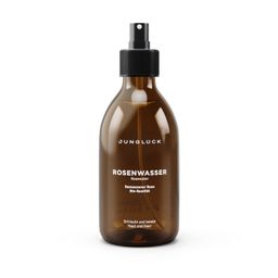 JUNGLÜCK Rosenwasser Spray - 100% Bio, schenkt erfrischenden Duft und klärt porentief