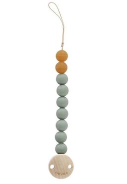 Hevea Schnullerkette aus Naturkautschuk Moss Green