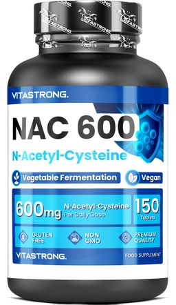 Vitastrong NAC - 150 Vegane Tabletten, Antioxidans & Detox