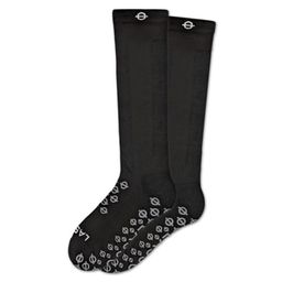 Lasso® Kompressionssocken mittellang mit Grip, schwarz